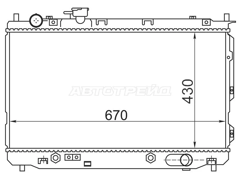 Радиатор Kia Carens 02-06 - Артикул KI000902 - Производитель Sat - Фото, Отзывы, Цены 