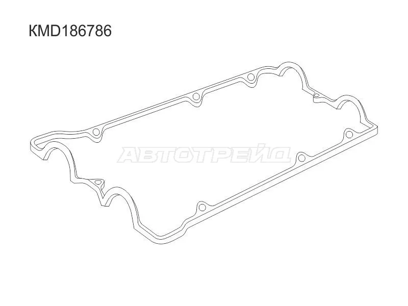 Прокладка клапанной крышки MMC 6G73/6G74 DOHC 24V - Артикул KMD186786 - Производитель Sat - Фото, Отзывы, Цены 