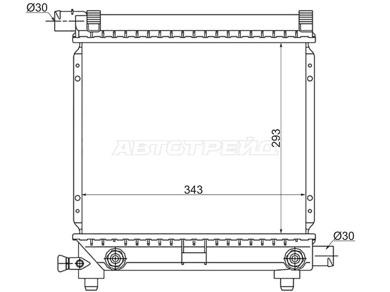 Радиатор Mercedes-Benz E-Class 84-95 / 190 82-94 - Артикул MB00032 - Производитель Sat - Фото, Отзывы, Цены 