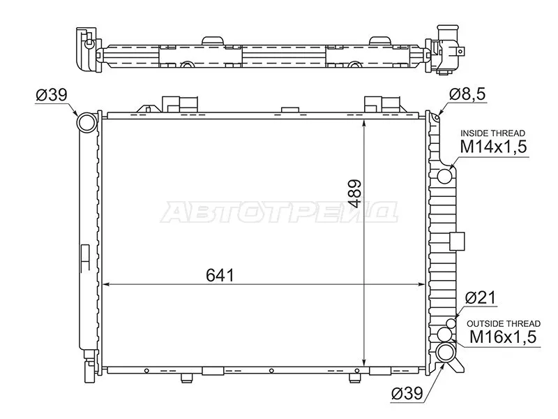 Радиатор Mercedes-Benz E-Class 95-03 - Артикул MB00092 - Производитель Sat - Фото, Отзывы, Цены 