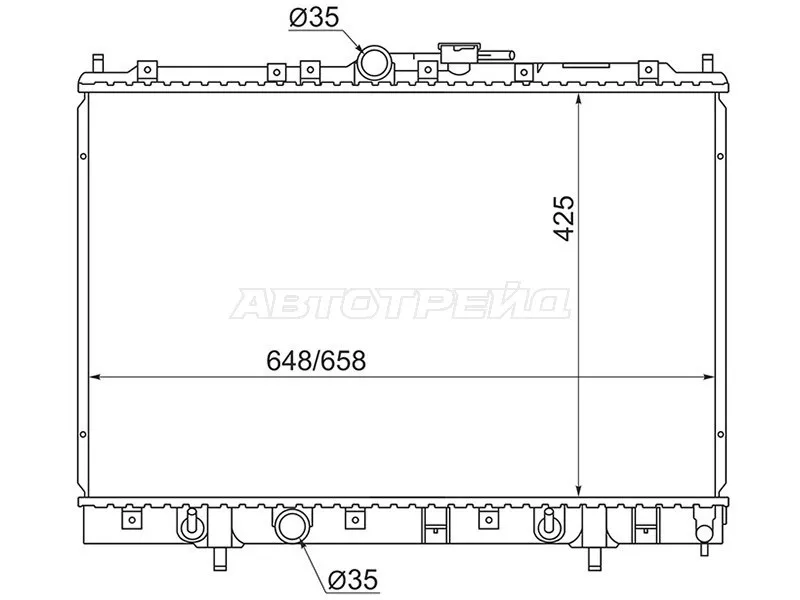 Радиатор Mitsubishi Pajero iO 98-00 - Артикул MC00012 - Производитель Sat - Фото, Отзывы, Цены 