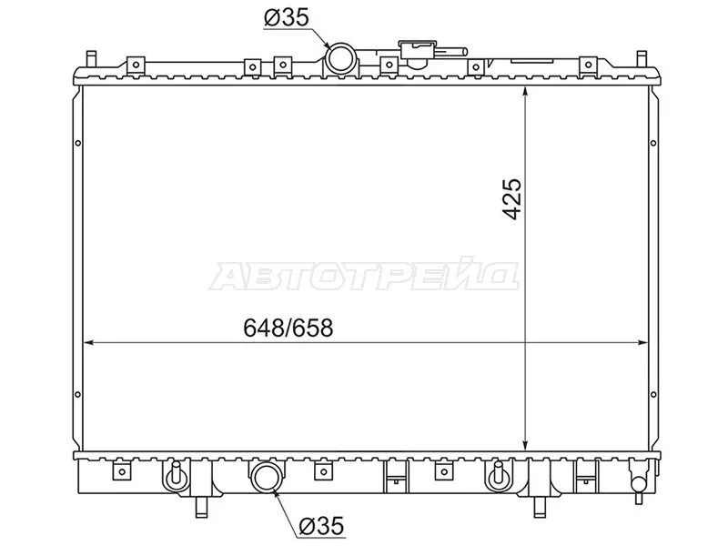 Радиатор Mitsubishi Pajero iO 98-00 - Артикул MC000122R - Производитель Sat - Фото, Отзывы, Цены 