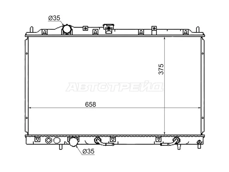 Радиатор Mitsubishi Colt 95-03 / Mirage 95-00 - Артикул MC0001CE - Производитель Sat - Фото, Отзывы, Цены 