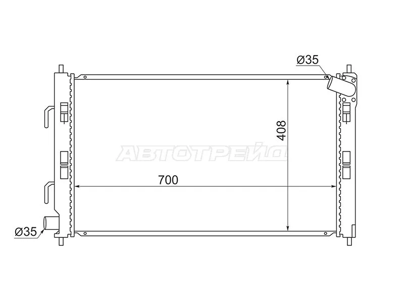 Радиатор Mitsubishi ASX 10- / Lancer 07-17 - Артикул MC0001CY - Производитель Sat - Фото, Отзывы, Цены 