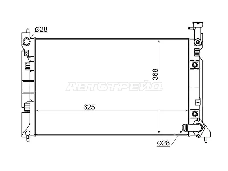 Радиатор Mitsubishi Colt 02-12 / Colt Plus 04-12 - Артикул MC0001Z2 - Производитель Sat - Фото, Отзывы, Цены 