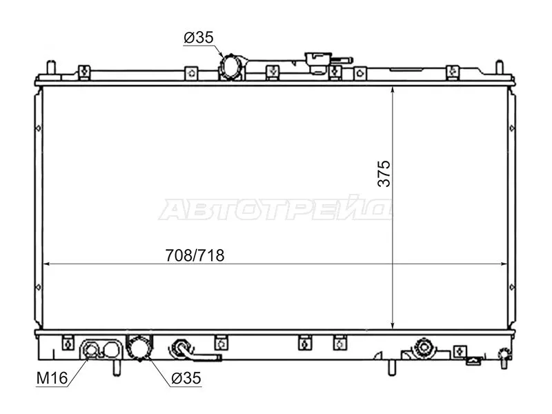 Радиатор Mitsubishi Galant 96-03 - Артикул MC0002E0 - Производитель Sat - Фото, Отзывы, Цены 