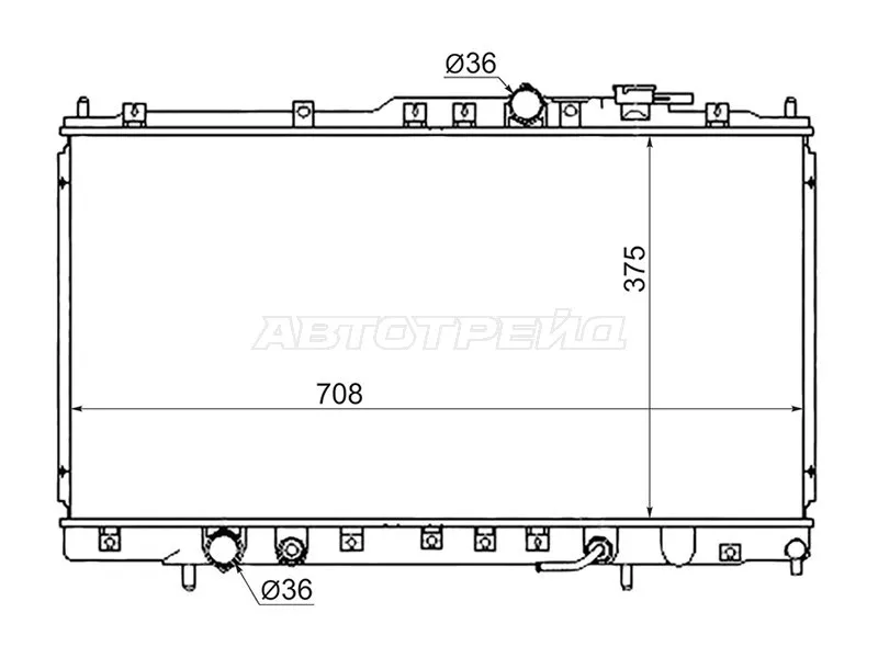 Радиатор Mitsubishi Galant 96-03 - Артикул MC0002V6 - Производитель Sat - Фото, Отзывы, Цены 
