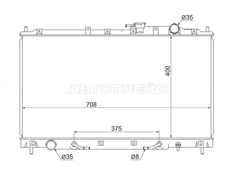 Радиатор Mitsubishi Diamante 95-05 - Артикул MC0003 - Производитель Sat - Фото, Отзывы, Цены 