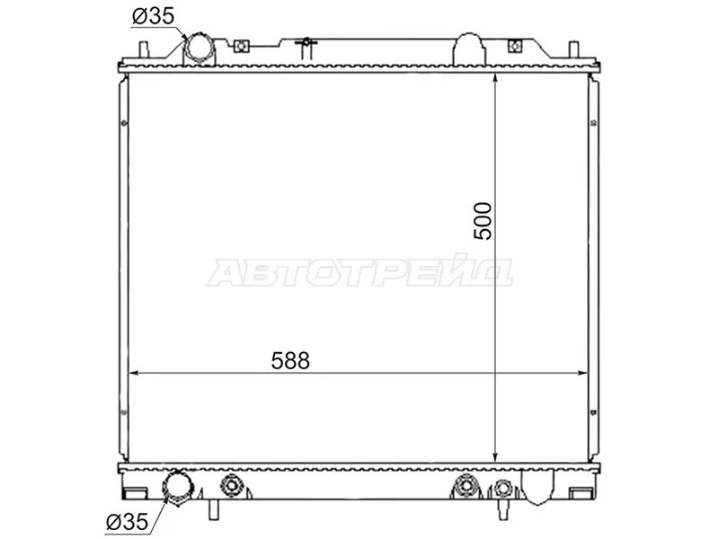 Радиатор Mitsubishi Delica 94-07 - Артикул MC0005 - Производитель Sat - Фото, Отзывы, Цены 