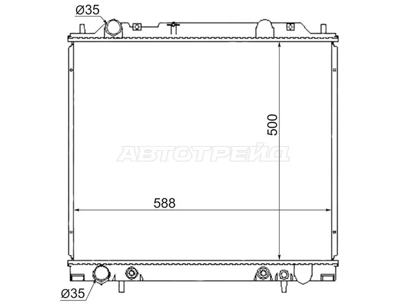 Радиатор Mitsubishi Delica 94-07 - Артикул MC00052R - Производитель Sat - Фото, Отзывы, Цены 