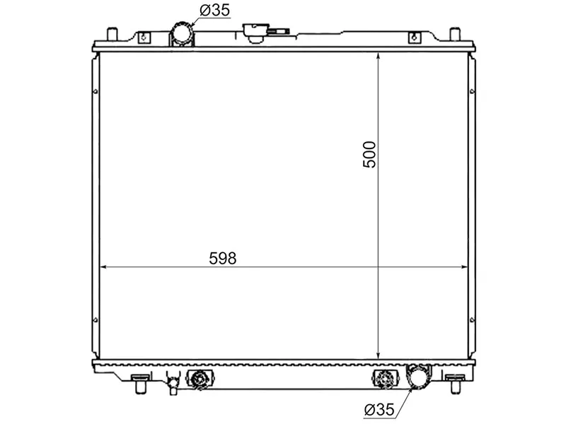 Радиатор Mitsubishi Delica 94-97 / Pajero 91-00 - Артикул MC000628 - Производитель Sat - Фото, Отзывы, Цены 