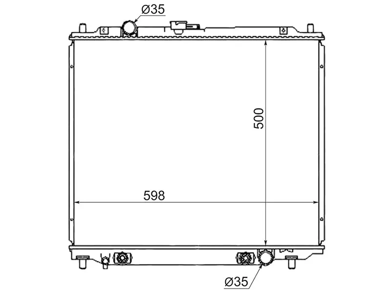 Радиатор Mitsubishi Pajero 91-00 - Артикул MC000628L - Производитель Sat - Фото, Отзывы, Цены 