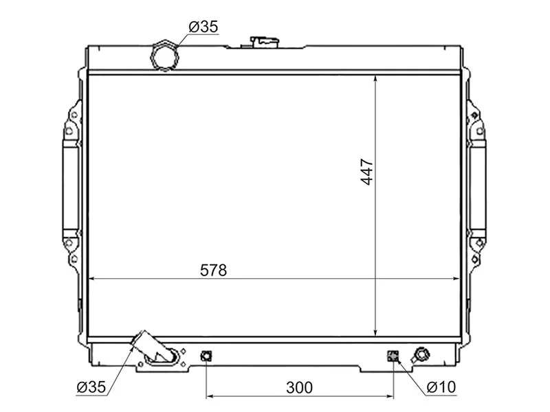 Радиатор Mitsubishi Pajero 91-20 - Артикул MC0006351 - Производитель Sat - Фото, Отзывы, Цены 