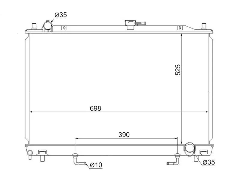 Радиатор Mitsubishi Pajero 99-06 - Артикул MC00064M41 - Производитель Sat - Фото, Отзывы, Цены 