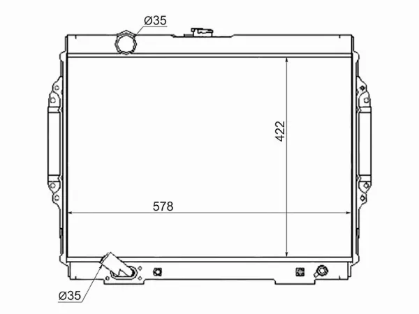 Радиатор Mitsubishi Pajero 91-00 - Артикул MC0006V6ATM - Производитель Sat - Фото, Отзывы, Цены 
