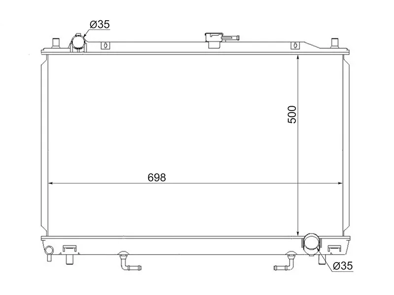 Радиатор Mitsubishi Pajero 99-11 - Артикул MC0006V70 - Производитель Sat - Фото, Отзывы, Цены 