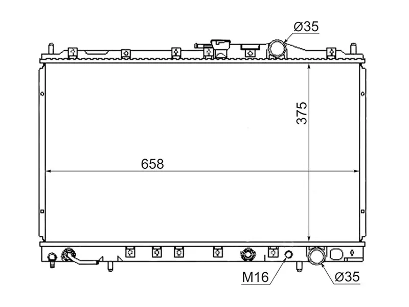 Радиатор Mitsubishi Chariot 91-97 - Артикул MC00082R - Производитель Sat - Фото, Отзывы, Цены 