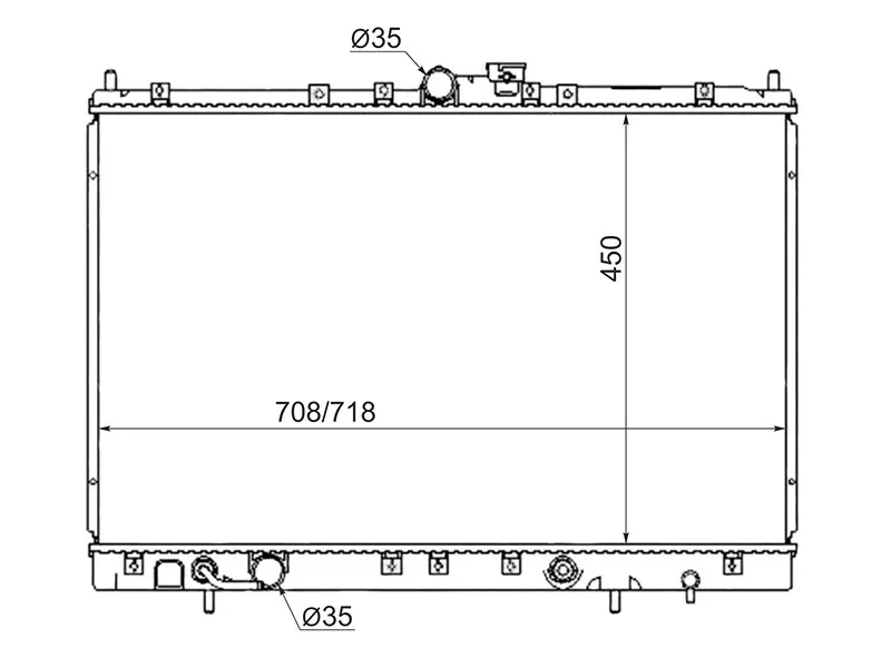 Радиатор Mitsubishi Chariot Grandis 97-03 - Артикул MC0009 - Производитель Sat - Фото, Отзывы, Цены 
