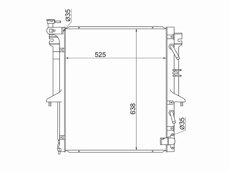 Радиатор Mitsubishi L200 07-16 / Pajero Sport 08-17 - Артикул MC000L200 - Производитель Sat - Фото, Отзывы, Цены 