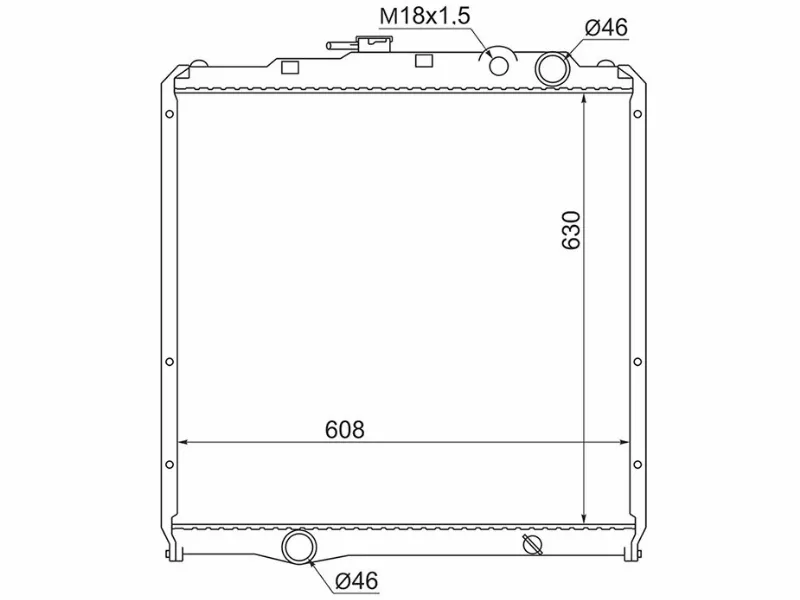 Радиатор Mitsubishi Fuso Fighter 92-99 - Артикул MC0011 - Производитель Sat - Фото, Отзывы, Цены 