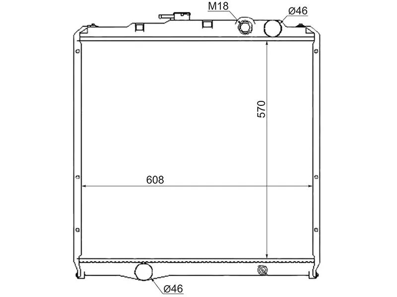Радиатор Mitsubishi Fuso Fighter 85-99 - Артикул MC0012 - Производитель Sat - Фото, Отзывы, Цены 
