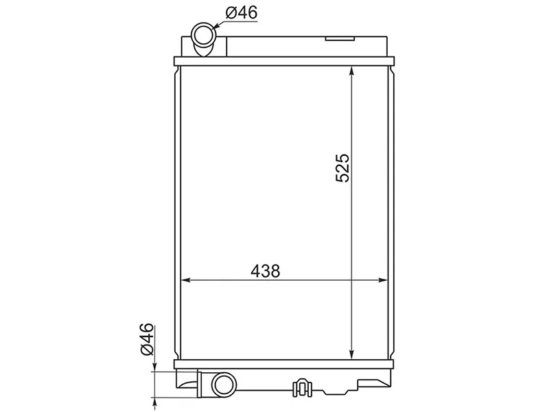 Радиатор Mitsubishi Fuso Canter FE7 02-12 - Артикул MC00841 - Производитель Sat - Фото, Отзывы, Цены 