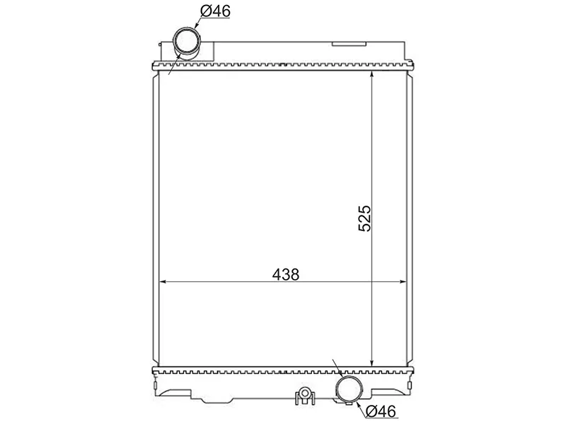 Радиатор Mitsubishi Fuso Canter FE7 02-12 - Артикул MC00842 - Производитель Sat - Фото, Отзывы, Цены 