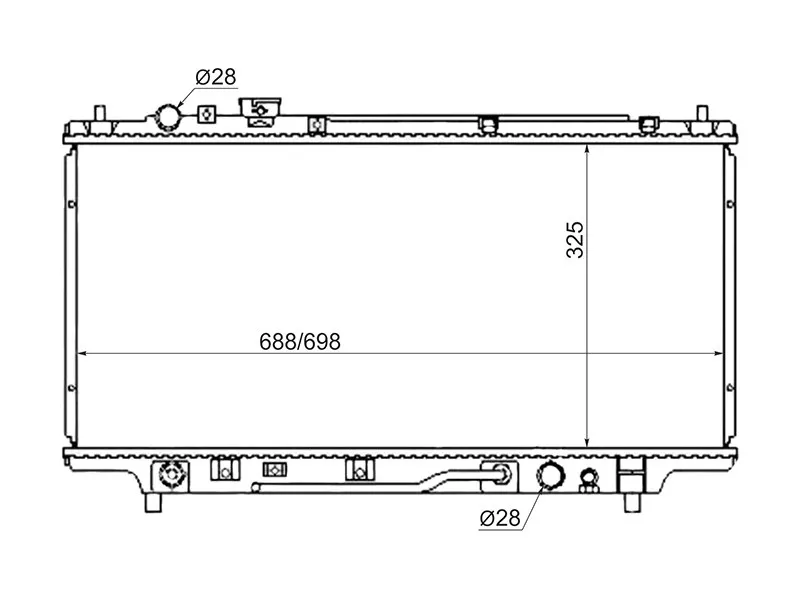 Радиатор Mazda Familia 94-99 - Артикул MZ0001 - Производитель Sat - Фото, Отзывы, Цены 