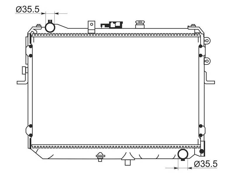 Радиатор Nissan Vanette 99-17 - Артикул MZ00010 - Производитель Sat - Фото, Отзывы, Цены 