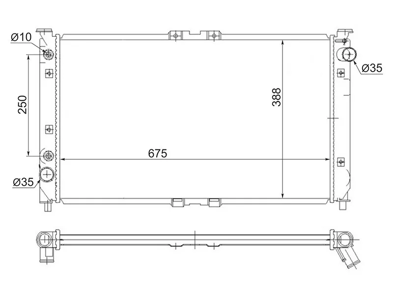 Радиатор Mazda Millenia 94-03 / Xedos 9 93-02 - Артикул MZ0003V6 - Производитель Sat - Фото, Отзывы, Цены 