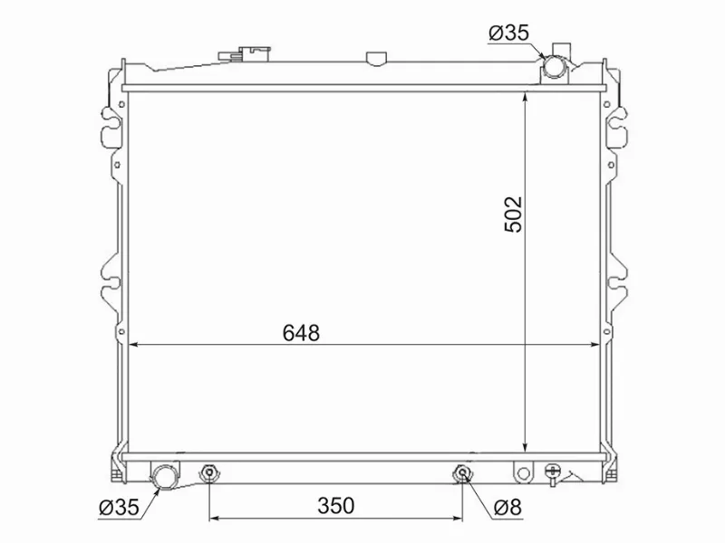 Радиатор Mazda MPV 90-99 - Артикул MZ000697 - Производитель Sat - Фото, Отзывы, Цены 