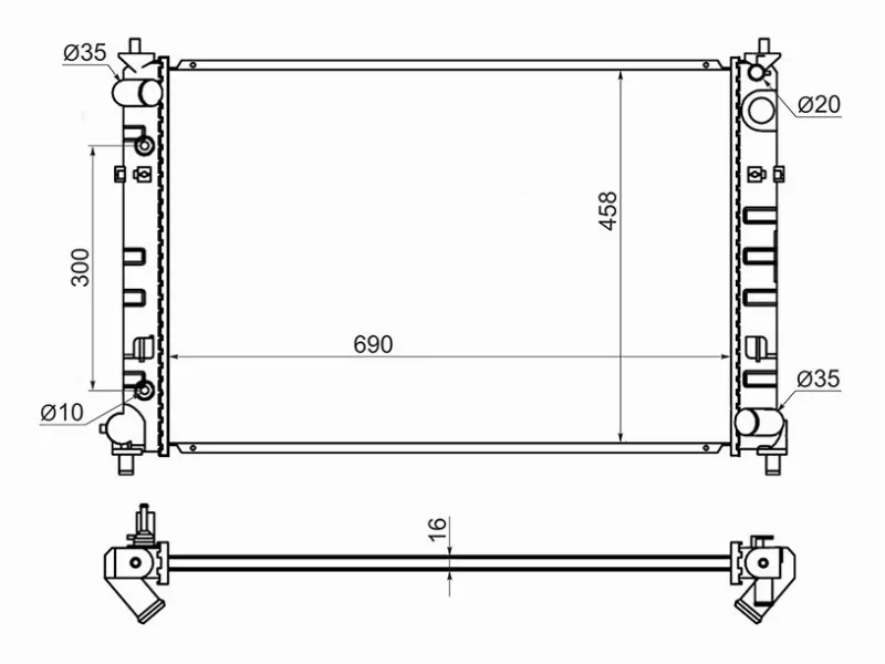 Радиатор охлаждения -  для MAZDA MPV