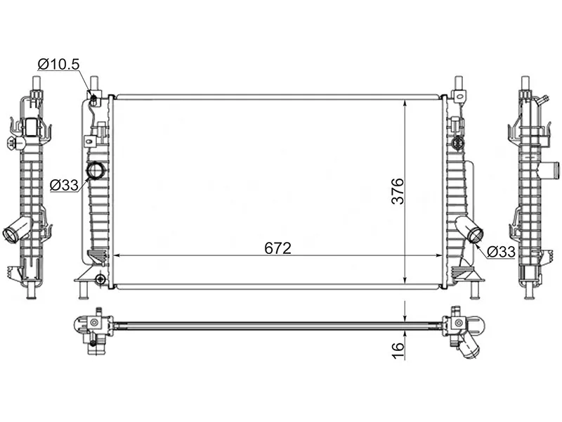 Радиатор Mazda 3 08-13 / Axela 09-13 - Артикул MZ00081 - Производитель Sat - Фото, Отзывы, Цены 