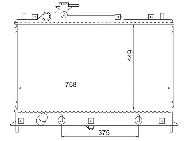 Радиатор Mazda CX-7 06-12 / MPV 06-16 - Артикул MZ0011 - Производитель Sat - Фото, Отзывы, Цены 