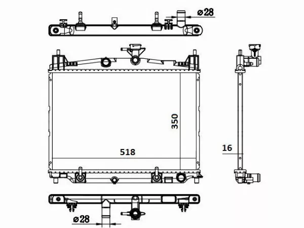 Радиатор Mazda Demio 07-14 / 2 07-15 - Артикул MZ00121 - Производитель Sat - Фото, Отзывы, Цены 