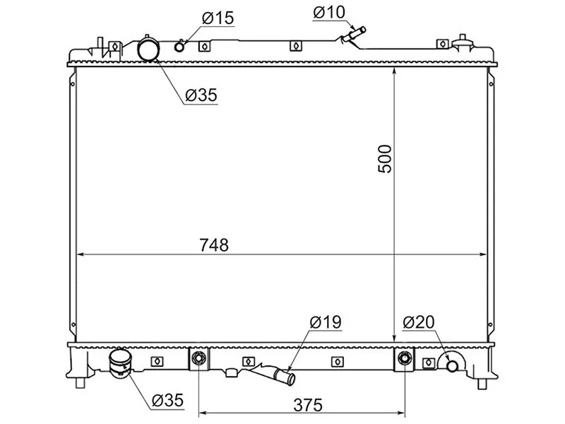 Радиатор Mazda CX-9 07-15 - Артикул MZ0014 - Производитель Sat - Фото, Отзывы, Цены 