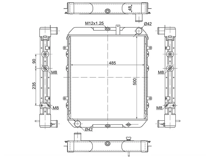 Радиатор Mazda Titan 89-00 - Артикул MZ0087 - Производитель Sat - Фото, Отзывы, Цены 