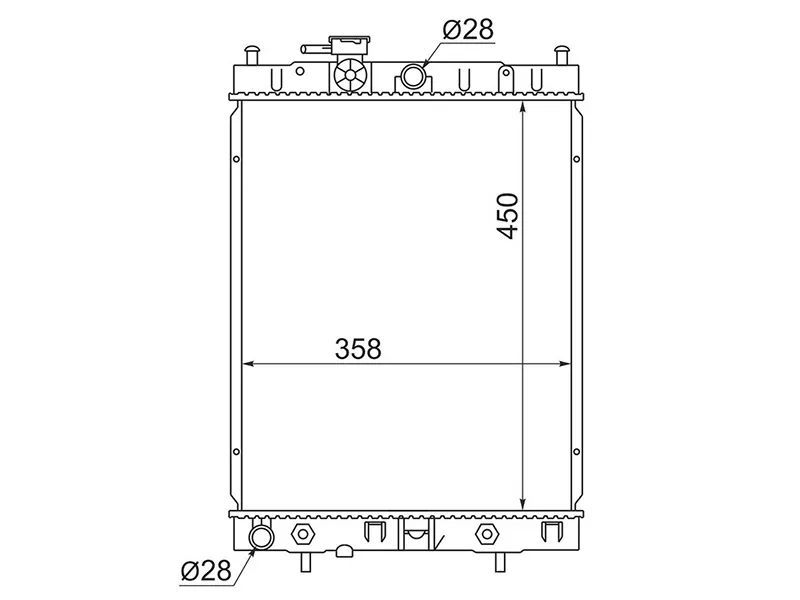 Радиатор Nissan Cube 98-00 - Артикул NS0001 - Производитель Sat - Фото, Отзывы, Цены 