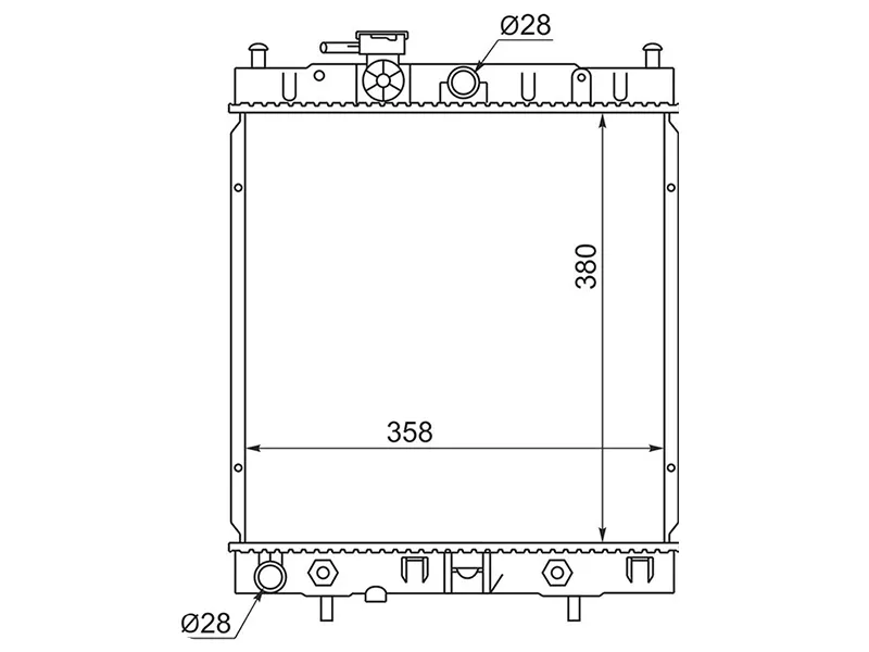 Радиатор Nissan March 92-02 - Артикул NS0001K11 - Производитель Sat - Фото, Отзывы, Цены 