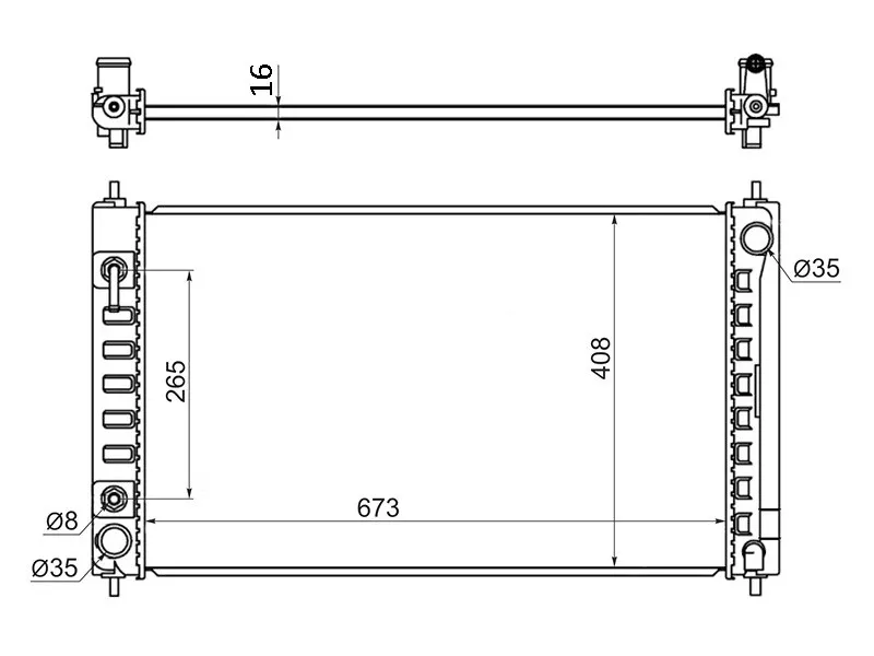 Радиатор Nissan Teana 08-20 / Altima 06 - Артикул NS0004J32 - Производитель Sat - Фото, Отзывы, Цены 