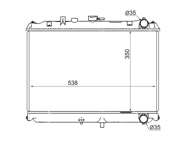 Радиатор Mitsubishi Delica 94-07 / Nissan Vanette 99-17 - Артикул NS0005MT - Производитель Sat - Фото, Отзывы, Цены 