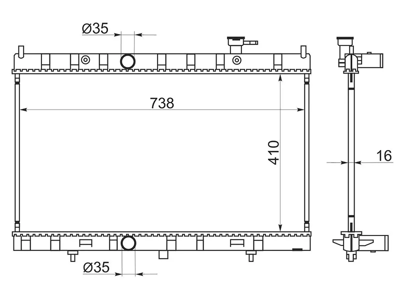 Радиатор Nissan X-Trail 13-22 / Rogue 14-17 - Артикул NS0007T32 - Производитель Sat - Фото, Отзывы, Цены 
