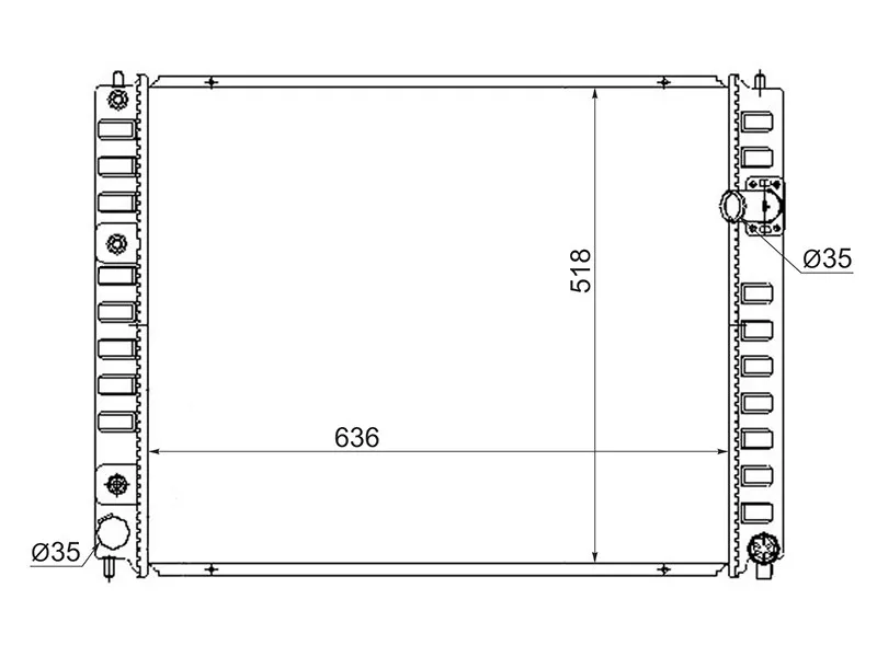 Радиатор охлаждения -NS0009EX35 Sat для INFINITI FX35/45