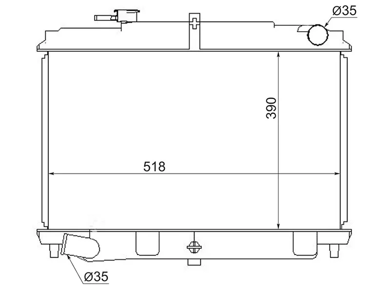 Радиатор Nissan Atlas F 92-02 - Артикул NS000F23 - Производитель Sat - Фото, Отзывы, Цены 