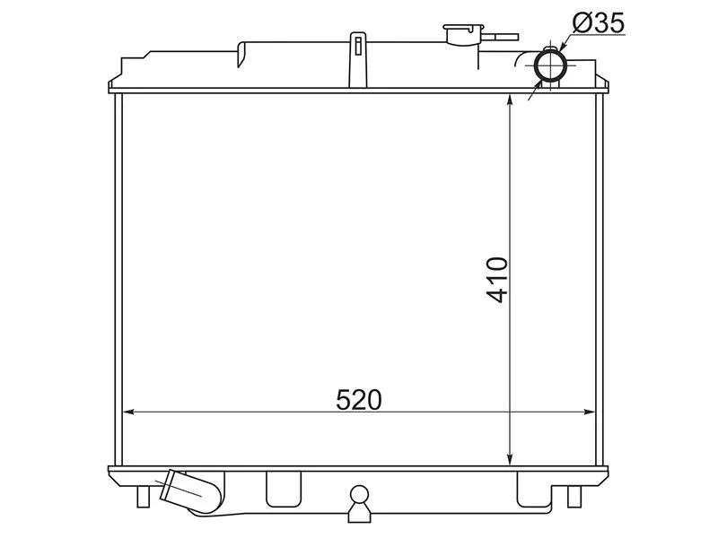 Радиатор Nissan Atlas F 92-02 - Артикул NS000F2327 - Производитель Sat - Фото, Отзывы, Цены 