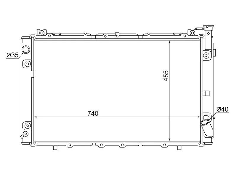Радиатор Nissan Patrol 87-97 - Артикул NS000Y6042 - Производитель Sat - Фото, Отзывы, Цены 