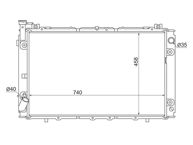 Радиатор Nissan Patrol 87-97 - Артикул NS000Y60D - Производитель Sat - Фото, Отзывы, Цены 