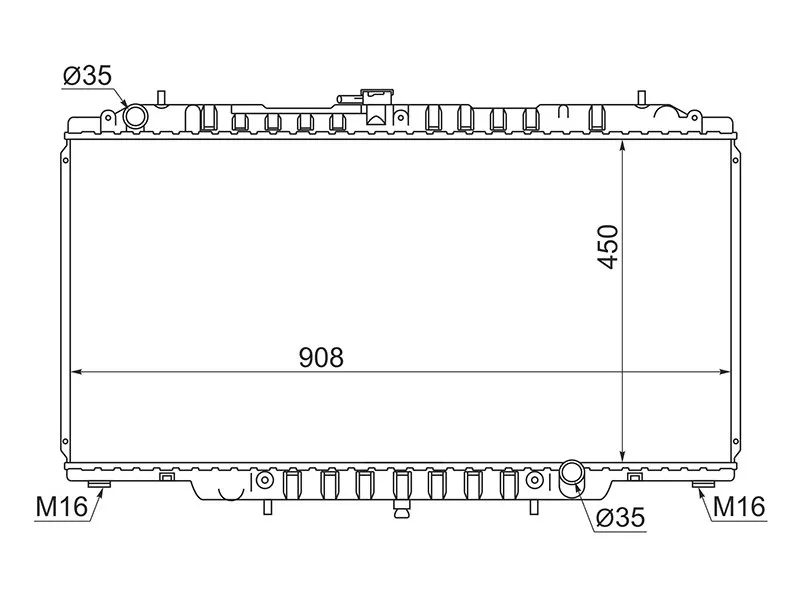 Радиатор Nissan Patrol 97-10 - Артикул NS000Y61 - Производитель Sat - Фото, Отзывы, Цены 