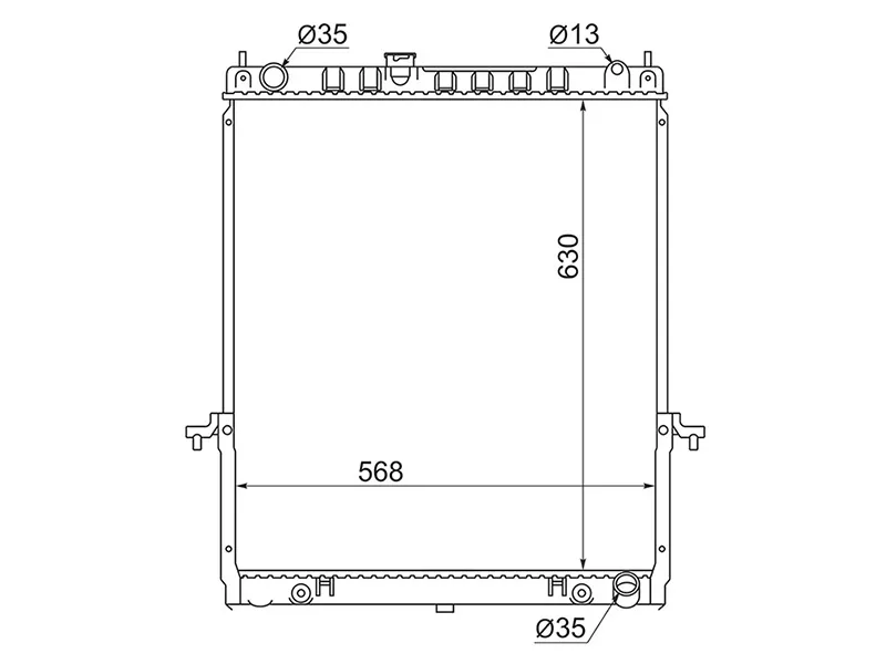 Радиатор Nissan Patrol 97-10 - Артикул NS000Y6148 - Производитель Sat - Фото, Отзывы, Цены 