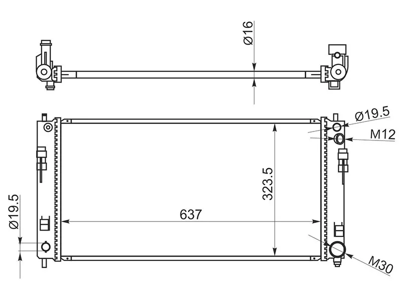 Радиатор Nissan Leaf 09-17 - Артикул NS0019 - Производитель Sat - Фото, Отзывы, Цены 